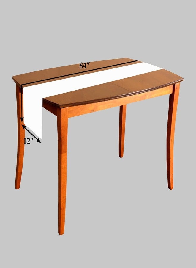 زيبا مفرش طاولة مطرز من زيبا وورلد مع شرابات - مفرش طاولة أنيق من البوليستر الأحمر لطاولة طعام تتسع لأربعة أو ستة أشخاص - ديكور أنيق لغرفة المعيشة، مصنوع من قماش البوليستر، مناسب لغرفة الطعام والمعيشة - Image 5